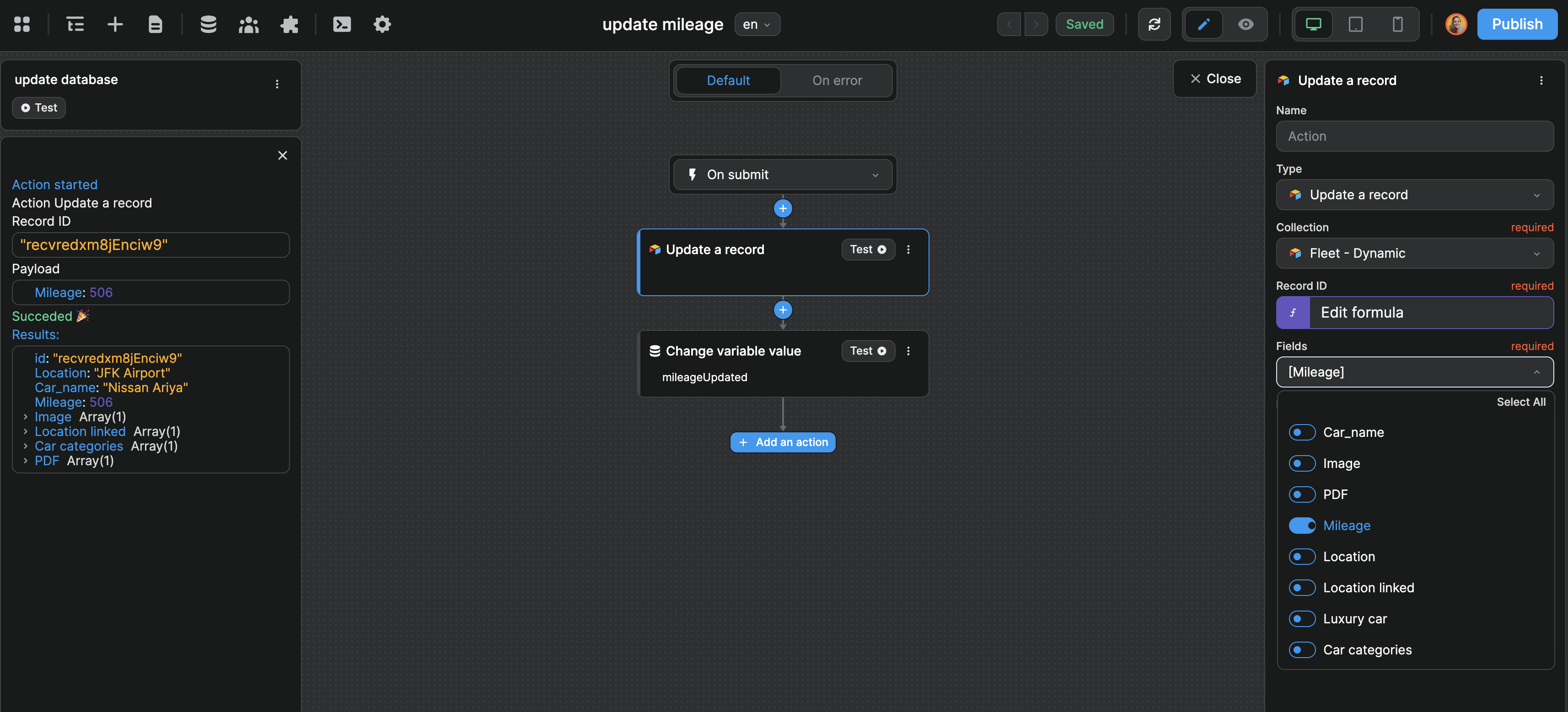 Airtable partial update