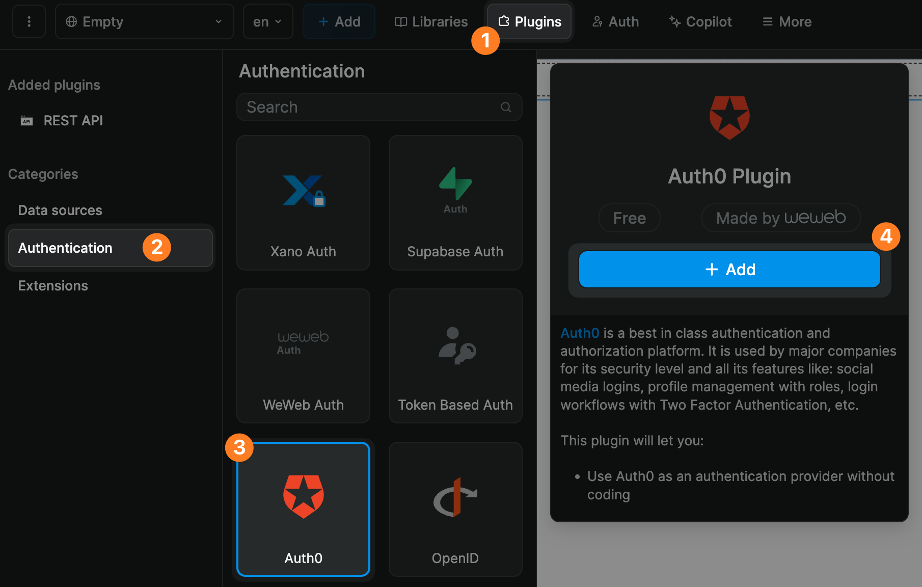 Plugin configuration star
