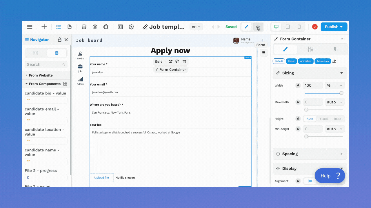Test in preview mode