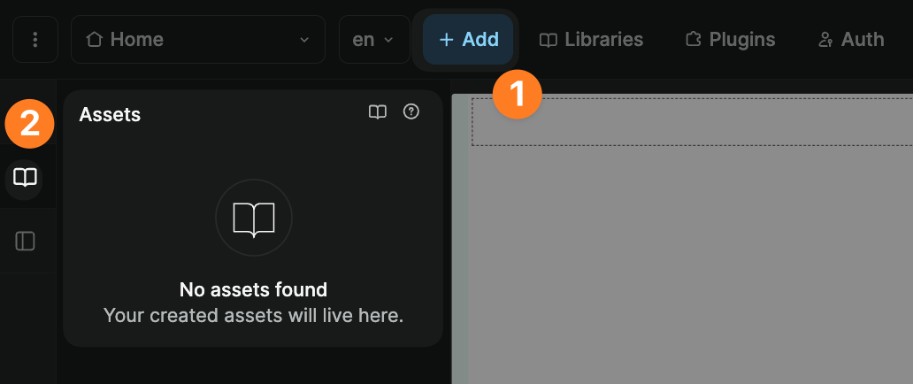 No components message