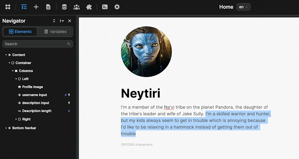 Conditional rendering in action