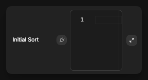 Initial Sort Setting