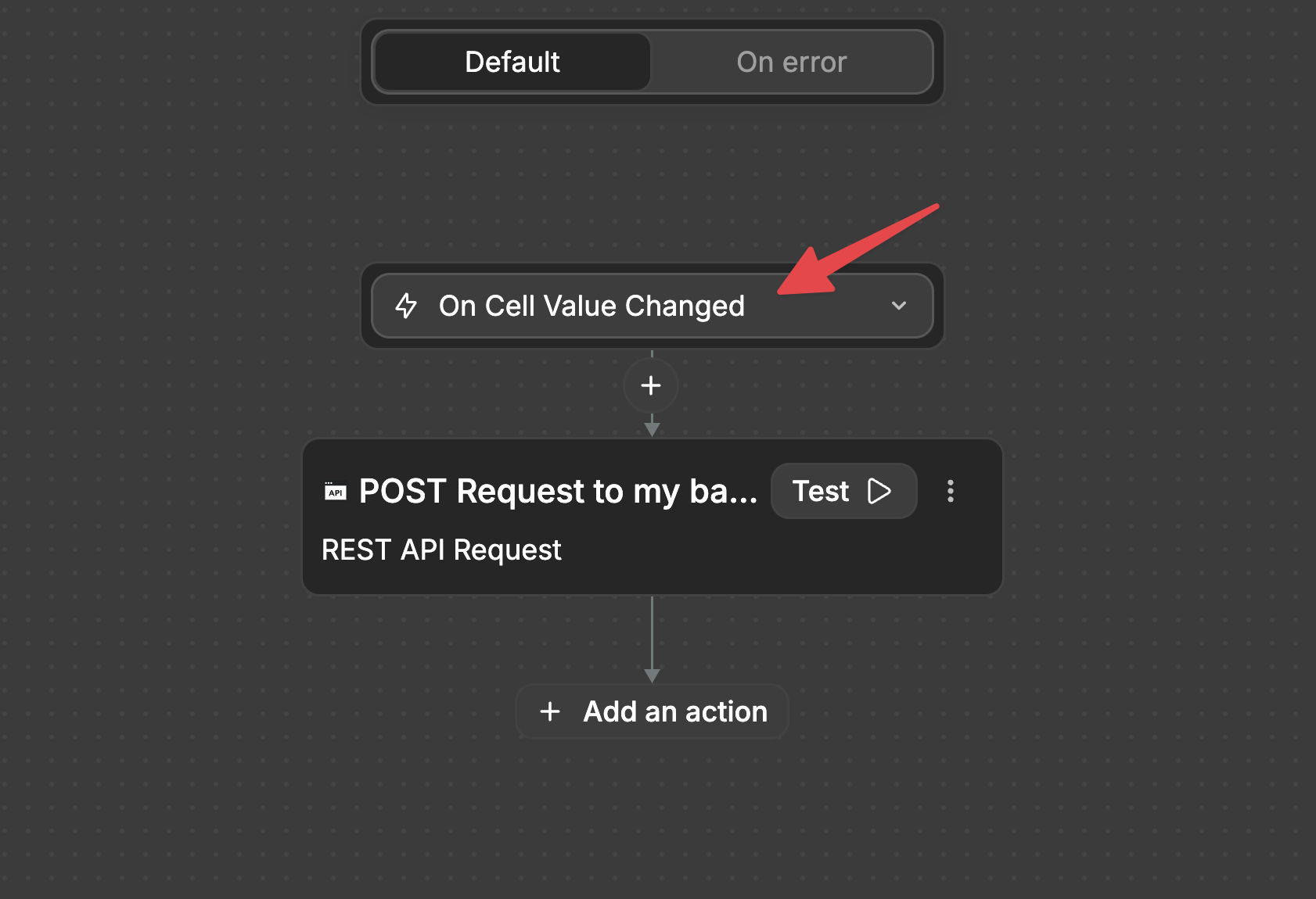 On Cell Value Change