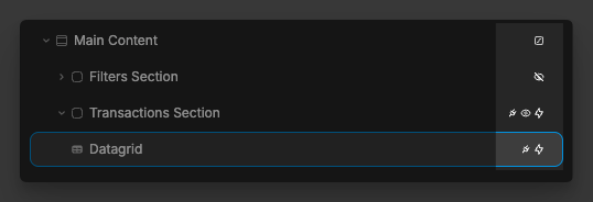 All layout tree icons
