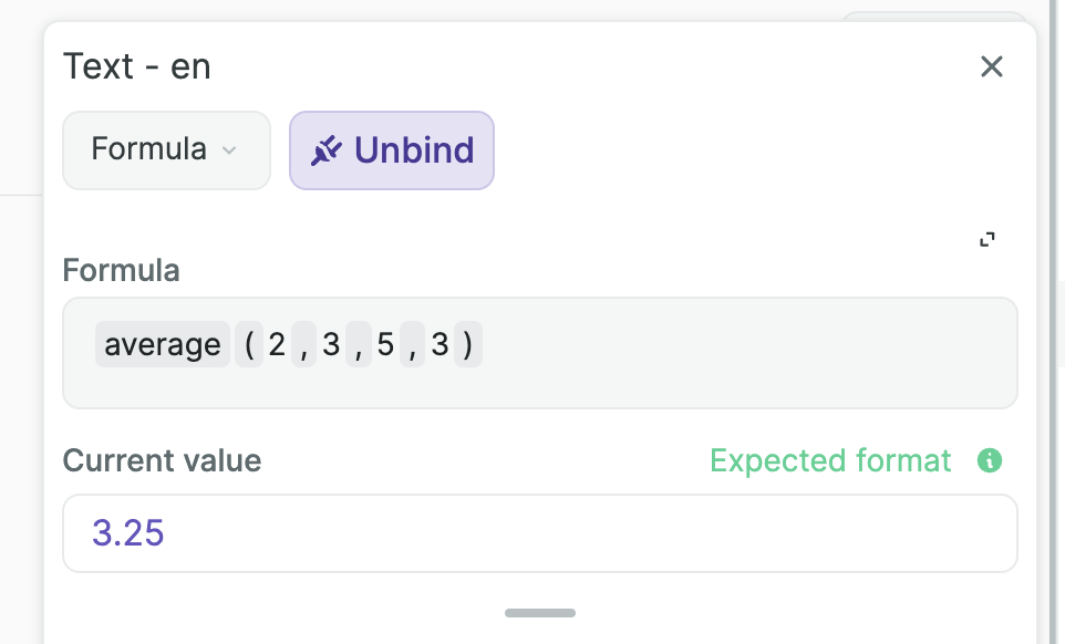 Math average function in WeWeb
