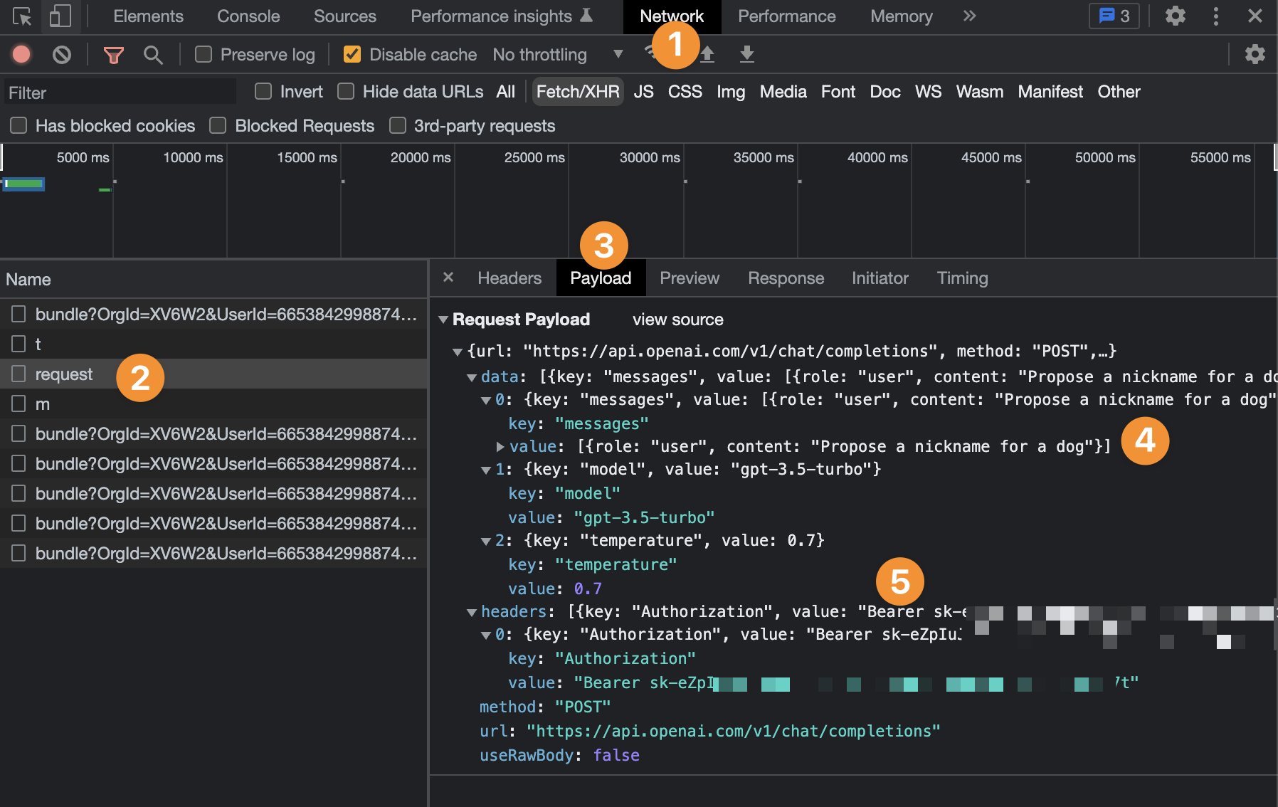 Call to OpenAI using the REST API plugin