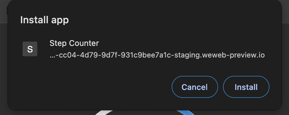 Add To Home Screen prompt