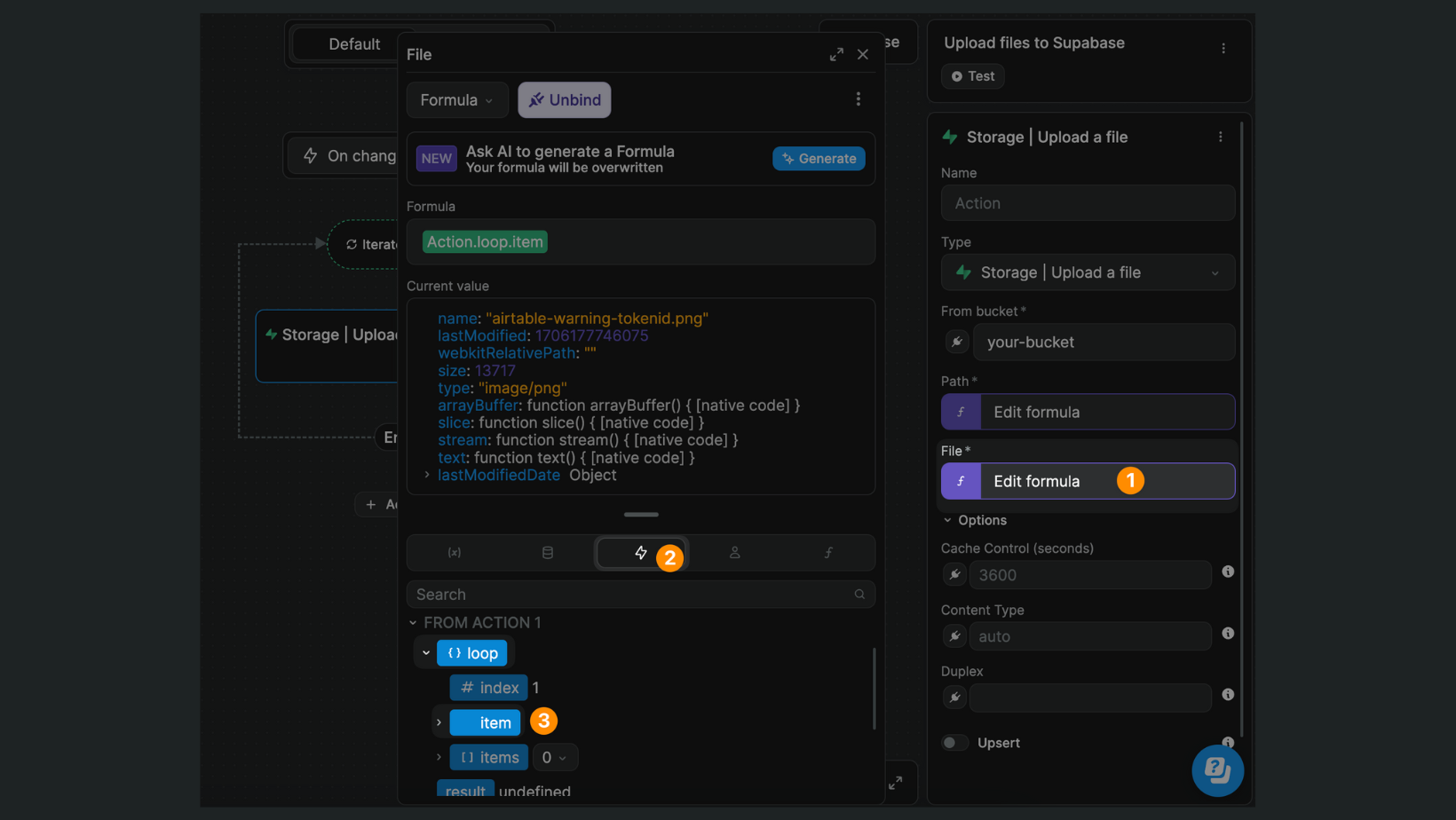 Multiple file object