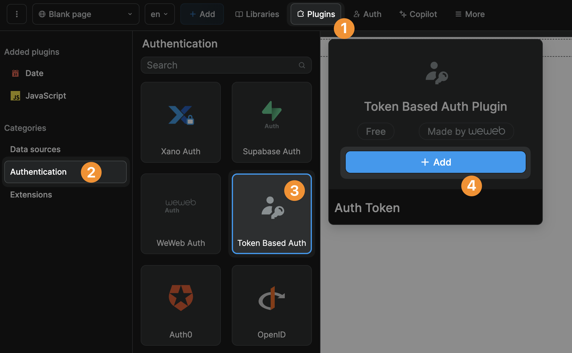 Token-based auth plugin